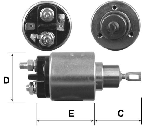SOLENOIDE MOTORINO AVVIAMENTO BOSCH 0331303062 RENAULT 9 11 TURBO VOLVO 460 480 - Foto 5 di 5