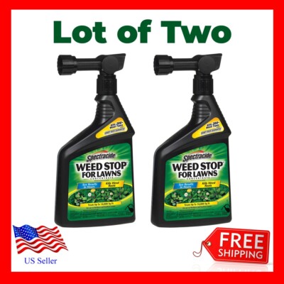 Spectracide Weed Stop For Lawns CONCENTRATE, Ready-to-Spray, 32oz, 16,000, NEW