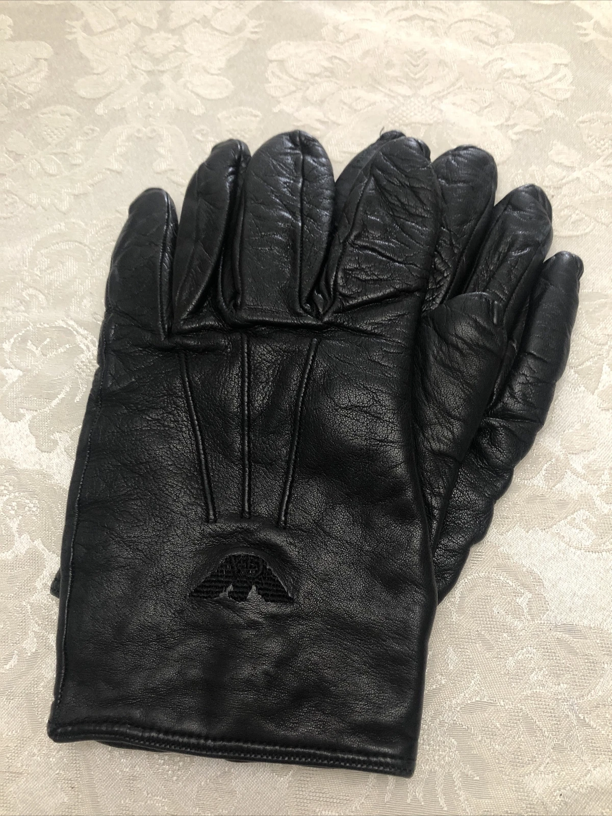 Vintage Emporio Armani Leather Gloves For Women Size Large