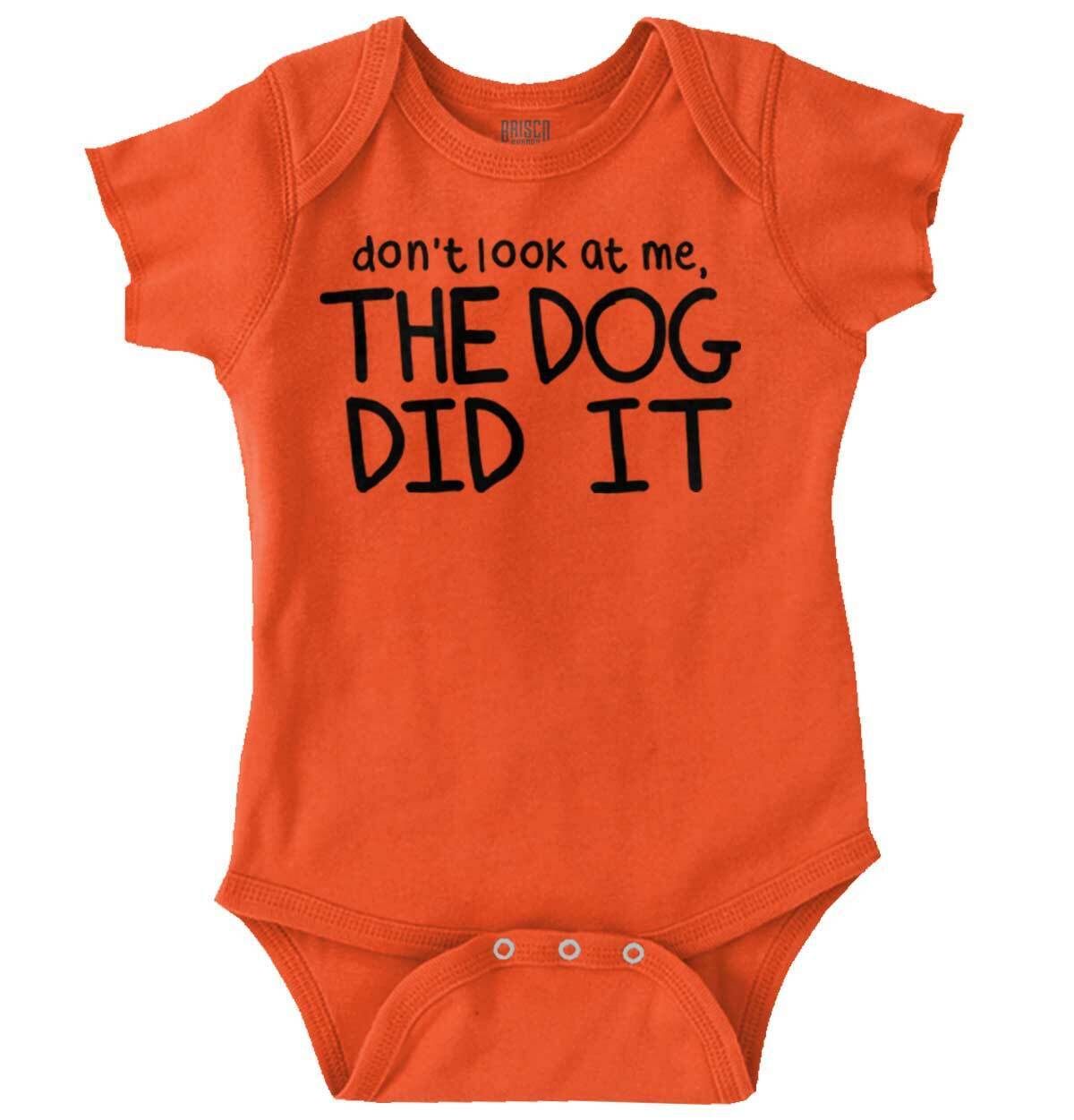 Cat Did It Funny Pet Lover Cute Outfit Gift Newborn Baby Boy Girl Infant  Romper
