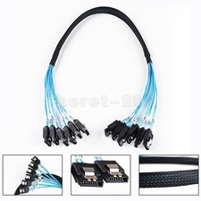 6 SATA 7pin to 6 SATA 7pin Target SSD Hard Disk 6Gbps Data Server Cable 50CM