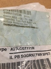 OMRON A22LCGT111M Green Button New  (ST11)........