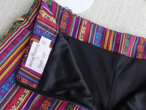 TIGER MIST Women's Boho Multicolour Lace Up Mini Shorts Size M Waist 74 cm NWT - Picture 6 of 6
