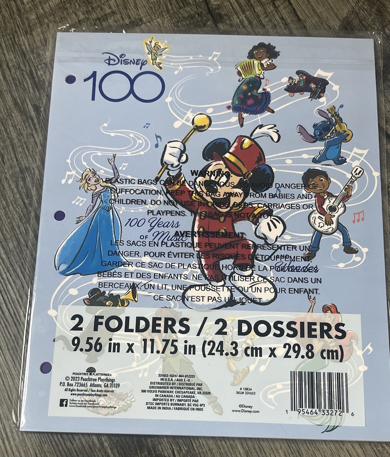 Disney 100th Anniversary Folders & Pencil Case Mickey Mouse