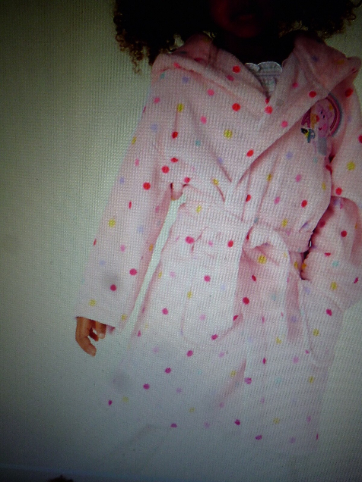 M&S Girls Hooded Peppa Pig Dressing Gown Age 1218 M .MARKS AND SPENCER
