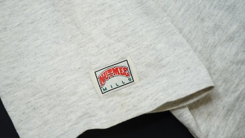 Rare Vintage NUTMEG Chicago Bears Front Patch NFL Football T Shirt 90s Gray SZ M - Picture 7 of 11