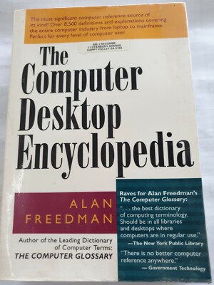 The Computer Desktop Encyclopedia Paperback Book 1996 Used