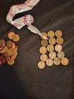 25 Heavy Unsearched 133+ Grams Per Roll Bank Wrapped Rolls, Pre 1982 Copper Hunt — photo 2