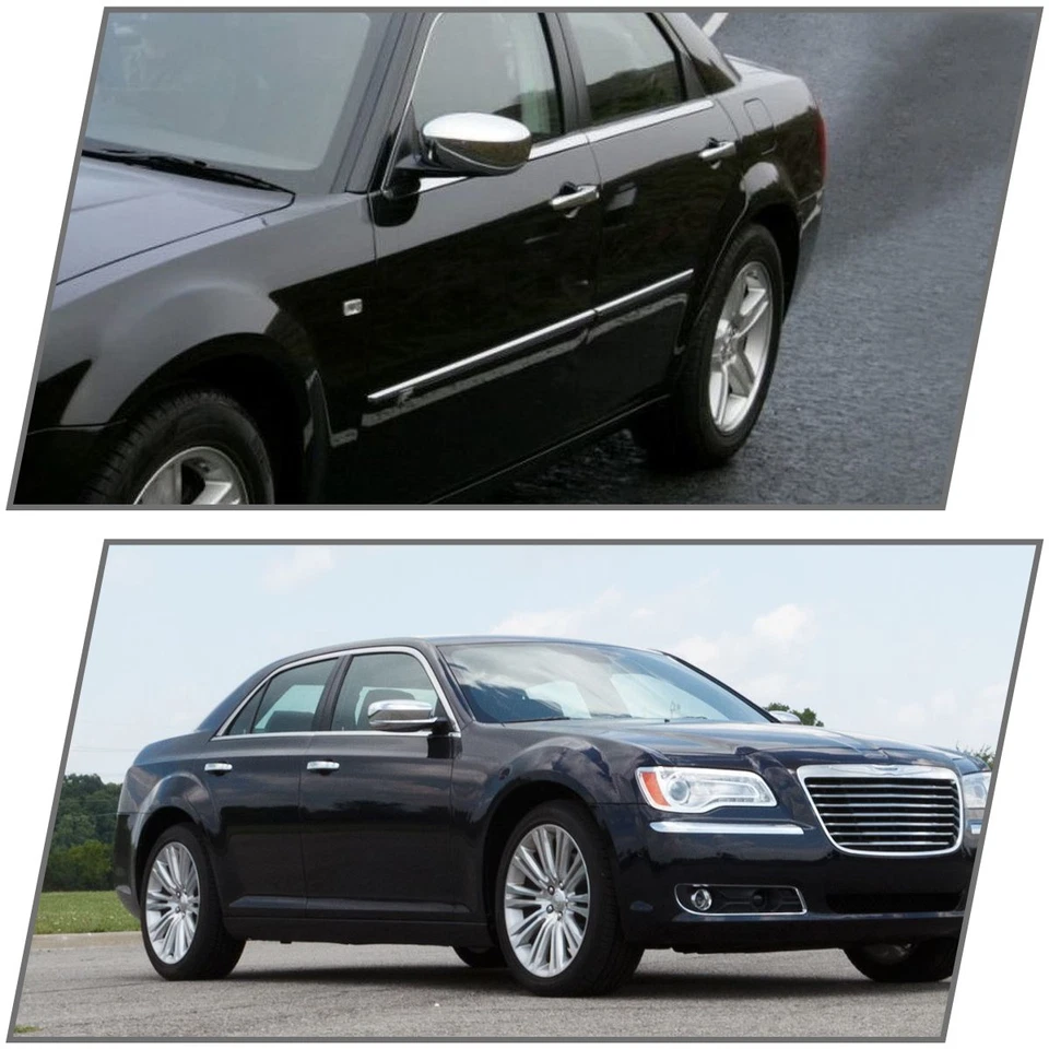 Door Handle Covers Fits 2005-2010 Chrysler 300 300C Sebring Dodge Magnum Chrome Foto 2 de 4