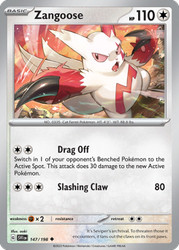 Zangoose 147/198 Scarlet & Violet Base Set