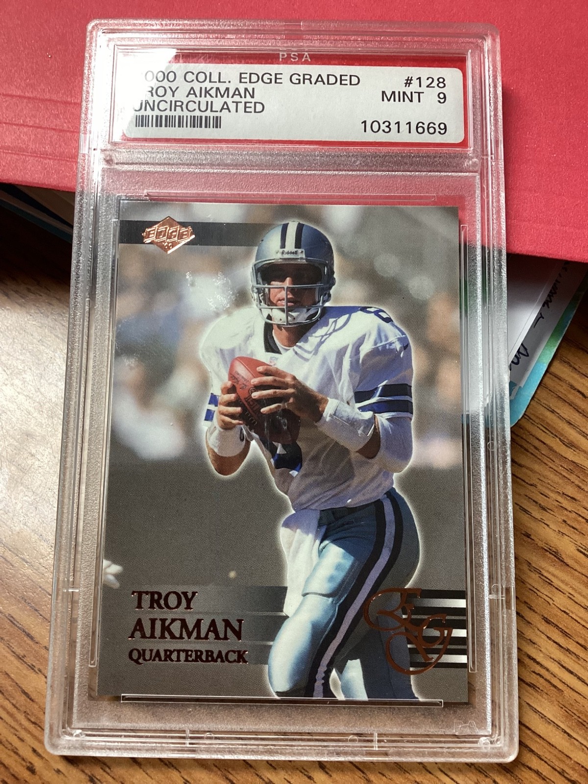 2000 Collector's Edge Graded - Troy Aikman #128 Uncirculated /5000
