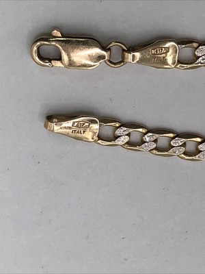 Italy PGDA Dainty 417 10k Yellow Gold 7” Chain Bracelet ⭐️GOTV