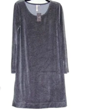 J. Jill Gray Fleece T-Shirt  Dress Size XS S M Knee Length New PUREJILL