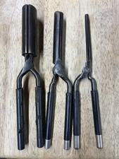Antique Vintage Curling Irons and Straightener set of 3