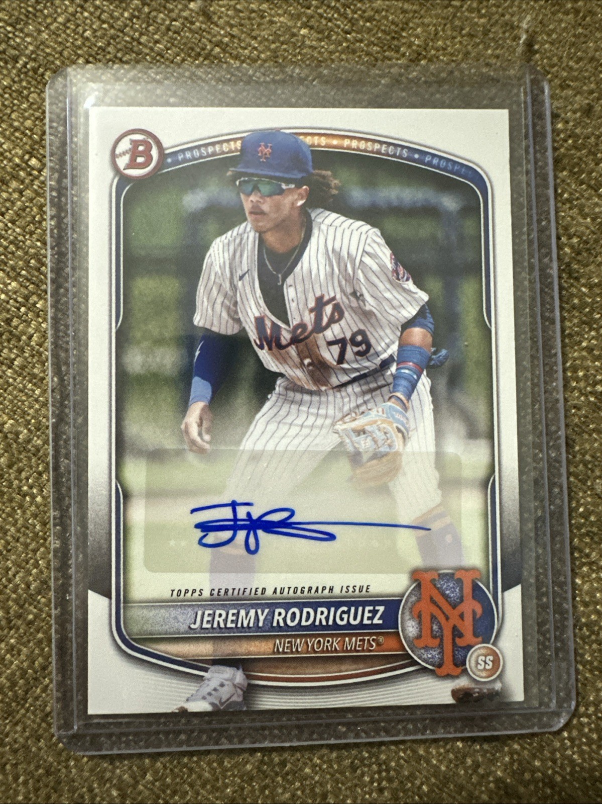 Jeremy Rodriguez 2025 Bowman Prospects Auto #BPA-JR Mets