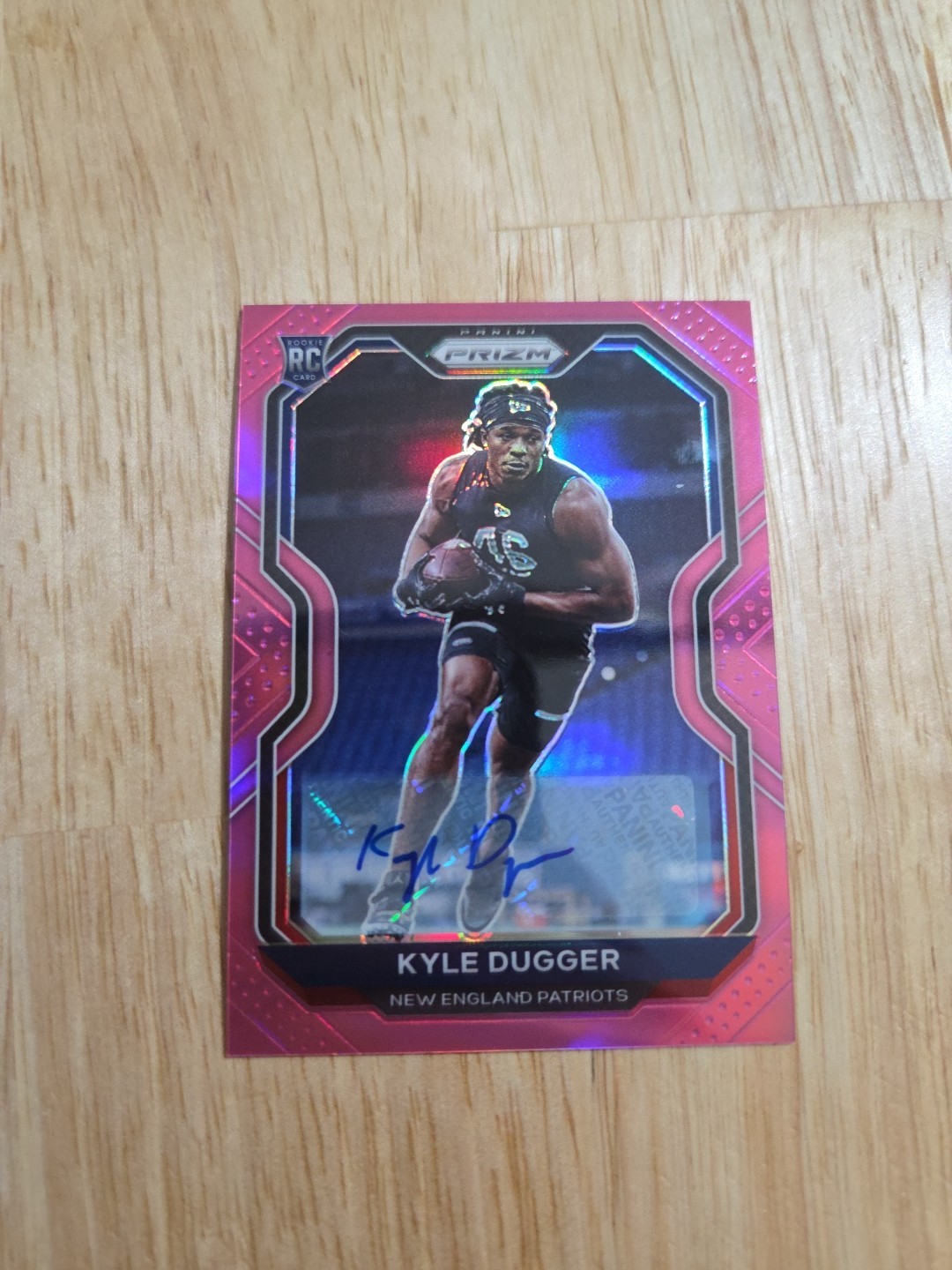 2020 Prizm KYLE DUGGER Pink Prizm Autograph #368 Rookie Auto Patriots SP