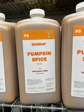Dunkin' Pumpkin Spice Swirl Flavor Syrup with Pump