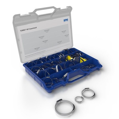 Schlauchschelle Sortiment mit Wellfeder, TORRO WF, W3 (1.4016)