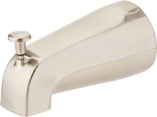 EZ-FLO 5 Inch Zinc Bath Tub Diverter Spout, 1/2 5 in., Brushed Nickel