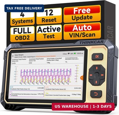 THINKCAR Scanner THINKSCAN 662 OBD2 Scanner Diagnostic Tool, Engine/ABS/SRS/Tran
