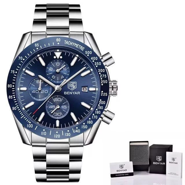 BENYAR Quarzuhr Modell BY-5140 mit Chronograph und Datumsanzeige - Bild 2 von 4