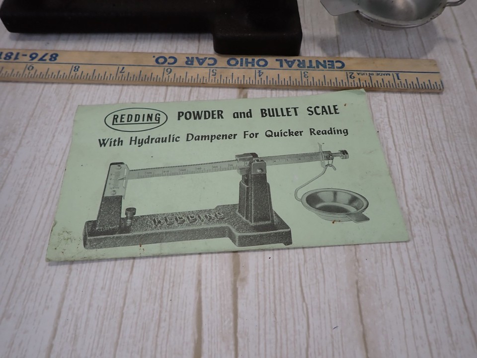 Redding Powder And Bullet Scale With Box And Paperwork | eBay