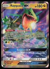 2018 SUN & MOON - CELESTIAL STORM RAYQUAZA-GX LP BASIC/RARE HOLO GX #109