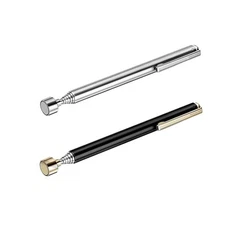 2 Pieces Magnetic Telescoping Pick-Up Tool with Pocket Clip 3 Lb Extendable