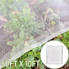 50FT Mosquito Garden Bug Insect Netting Barrier Bird Net Plant Protect Mesh