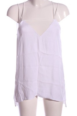 ZARA Spaghettiträger Top Damen Top Gr. DE 34 weiß Casual-Look