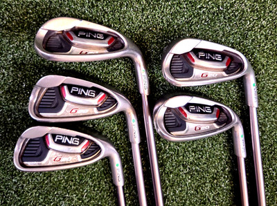 Ping G20 Green Dot Iron Set 8 9 W S & L (5 Clubs) Reg Flex RH TFC 169I Graphite