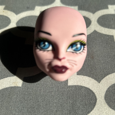 Create-A-Monster High CAM Cat Girl Starter Pack Pink Head Only Replacement