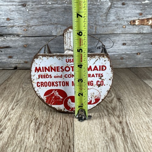 Large Antique Scoop Crookston, MN Farm Barn Feed Grain Scoop with Handle - Picture 14 of 20