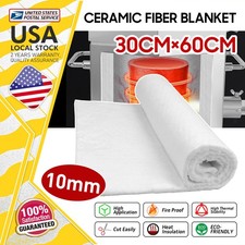 Ceramic Fiber Insulation Blanket - 10mm x 24" 12" - 2500F - Fireproof Insulation