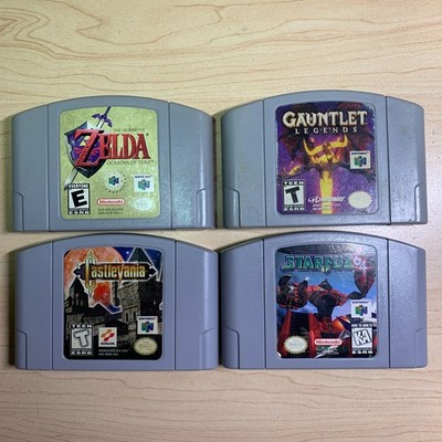 Nintendo 64 Lot Gauntlet Legends Zelda OOT Castlevania Starfox Clean Tested N64
