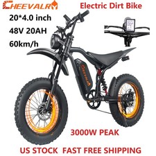 3000W 48V 20AH Electric Dirt Bike 45MPH E-Mountainbike All Terrain G20 EBIKE Hot