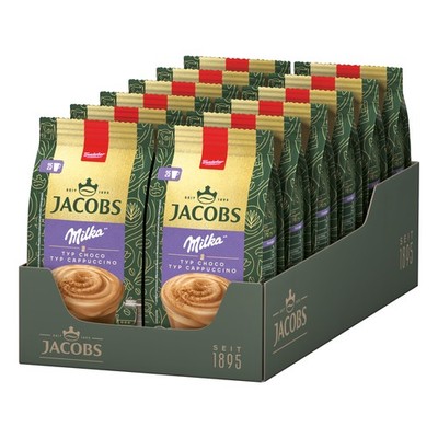JACOBS Löskaffee TYP CHOCO CAPPUCCINO 12 x 400 g Beutel mit Milka * Geschmack