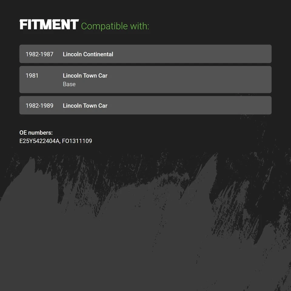 Exterior Door Handle For Lincoln Town Car 81-89 Rear Passenger Side Exterior Foto 2 de 2