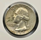 1959-D 90% Silver Washington Quarter US Mint Denver