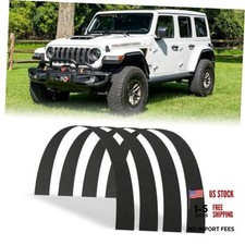 Fender Flares 6" Universal Fender Flares Black Flexible PP Material 4 Style 2