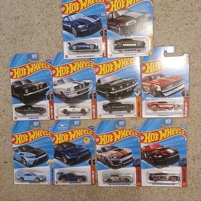 Hot Wheels Mustang 60 Ford Mustang GTD Shelby GT500 1:64 Multicolor Diecast Lot
