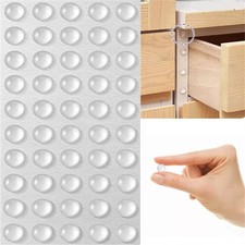 100Pcs Soft Close Dampers Cupboard Door Stoppers Sticky Rubber Feet Bumper Pads