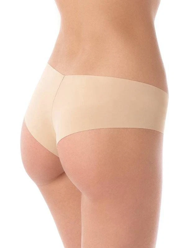 Bragas Cortas Commando Clásicas Sólidas para Mujer - Beige, M/L Foto 2 de 2