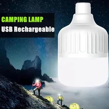 Portable LED Camping Light USB Rechargeable Hanging Tent Lamp Night Lighting US