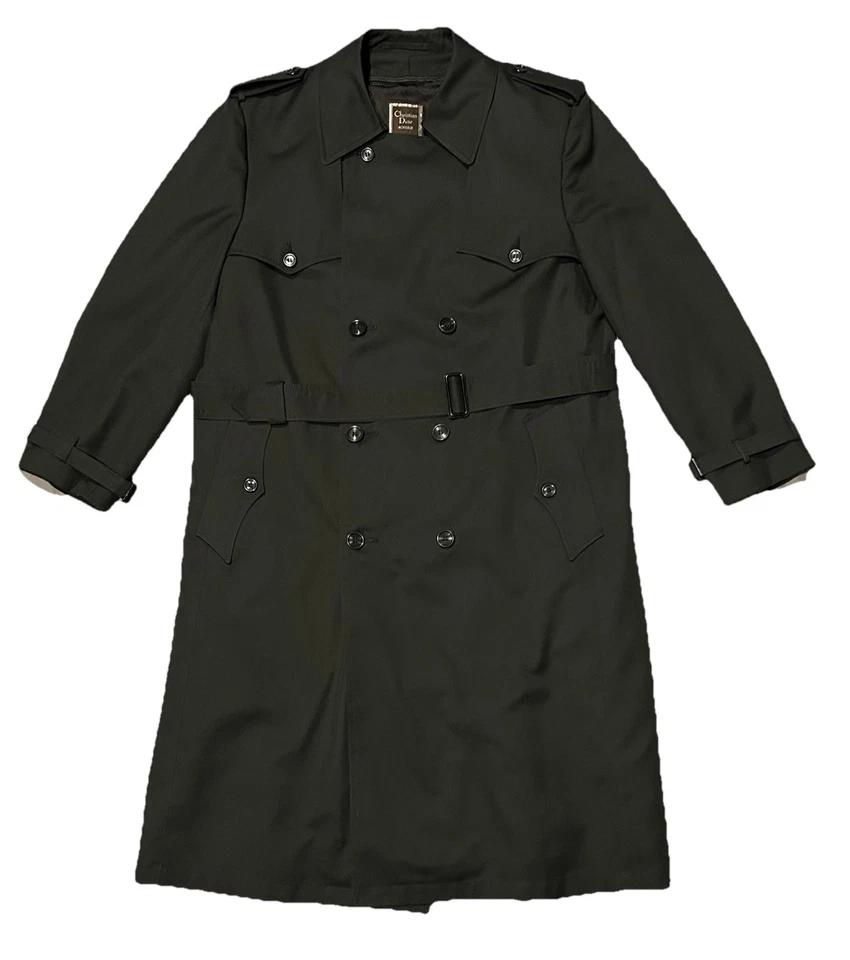 Gabardina vintage Christian Dior MONSIEUR para hombre talla 42R forro de lana extraíble Foto 3 de 4