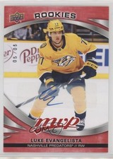 2023-24 Upper Deck MVP Rookies Red Auto 5/5 Luke Evangelista #239 Auto 1j1i
