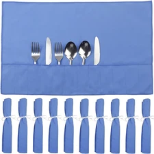 10 Pcs Silverware Organizer,Silver Storage Cloth Felt Flatware Organizer, Sil...