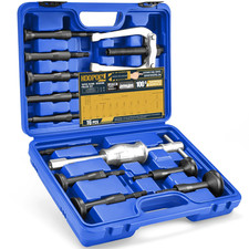 Koopool 16-piece Blind Hole Collet Bearing Race Seal Puller Extractor Blue