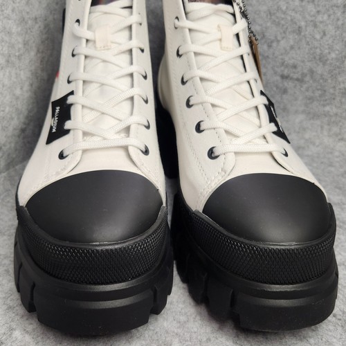 Palladium Damen Stiefel 10 weiß Plateau Kampfstiefel klobige Sohle Revolt Hi TX - Bild 5 von 19