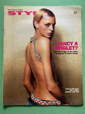 STYLE magazine 14-March-1999 Jacquetta Wheeler Amber Valletta Alber Elbaz YSL UK